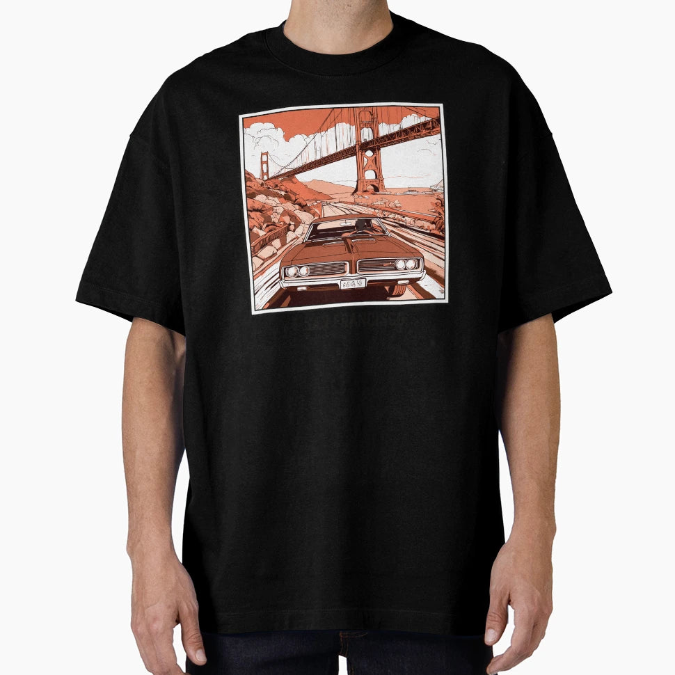 Bridge To Past San Francisco T-Shirt - Novelty Apparel Men Women - T-Shirt, Sweatshirt, Hoodie