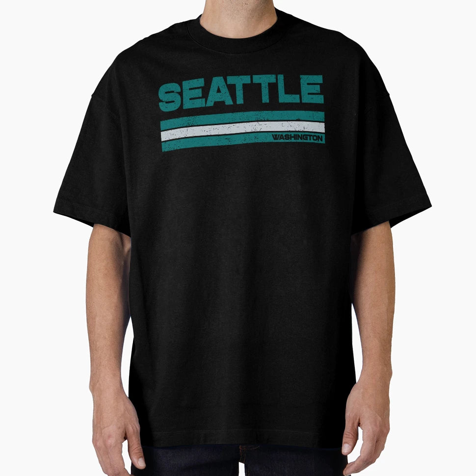 Seattle Baseball Stripe T-Shirt - Trendy Graphic Men Women - T-Shirt, Sweatshirt, Hoodie