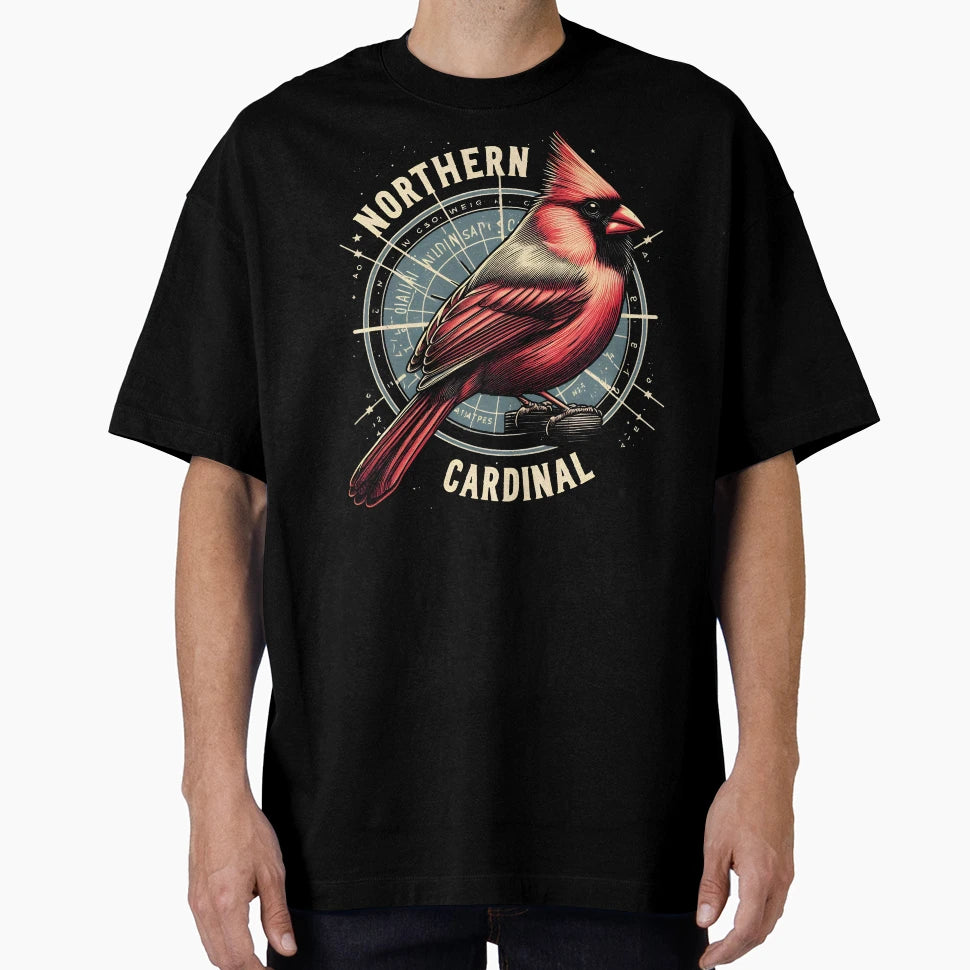 Northern Cardinal 3 T-Shirt - Trendy Graphic for Adults - T-Shirt, Sweatshirt, Hoodie