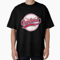 Womens Cleveland Cityscape Baseball T-Shirt - Minimalist Print Unisex - T-Shirt, Sweatshirt, Hoodie
