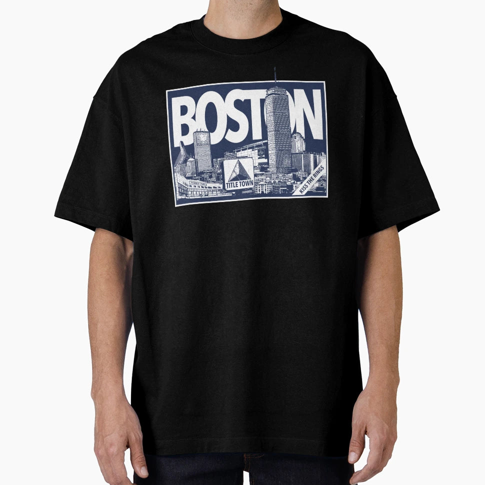 Title Town Skyline T-Shirt - Trendy Graphic Men Women - T-Shirt, Sweatshirt, Hoodie