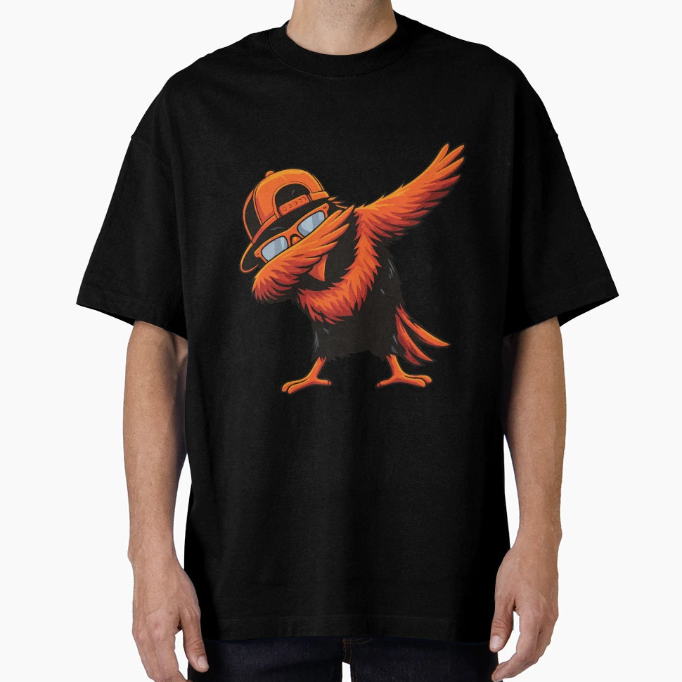 Dabbing Oriole Bird Funny Dance T-Shirt - Casual Everyday Wear for Adults - T-Shirt, Sweatshirt, Hoodie