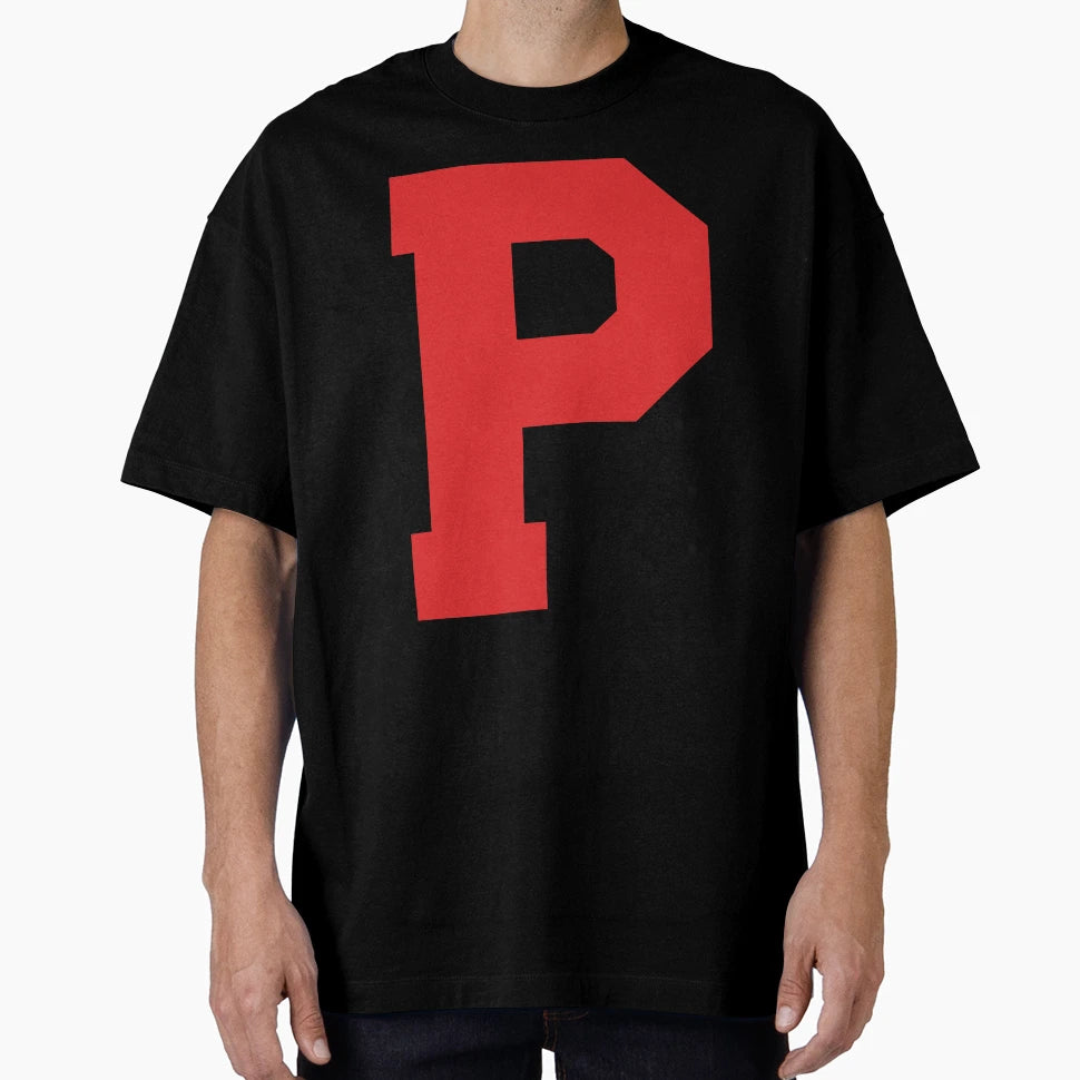 Alphabet Red P Sports Letter P T-Shirt - Unique Graphic for Adults - T-Shirt, Sweatshirt, Hoodie