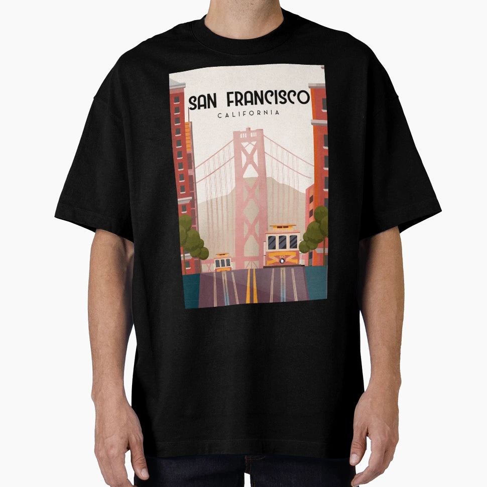 San Francisco Bridge Golden Gate T-Shirt - Novelty Apparel Unisex - T-Shirt, Sweatshirt, Hoodie