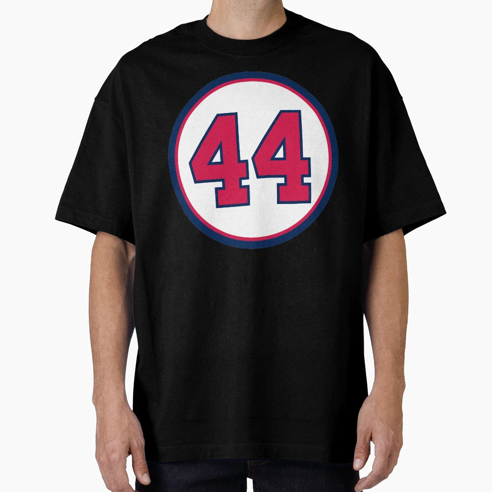 Hank Aaron 44 Jersey Number T-Shirt - Streetwear Style Unisex - T-Shirt, Sweatshirt, Hoodie
