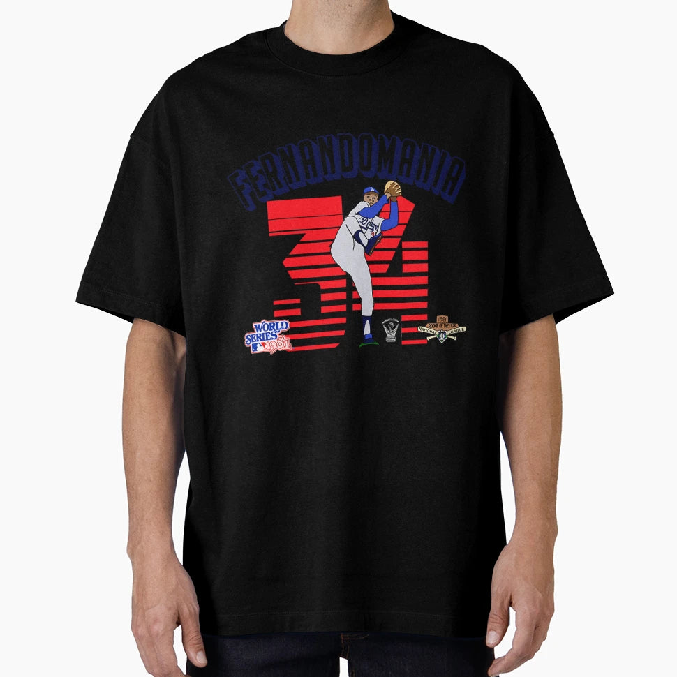 Fernandomania Fernando Valenzuela T-Shirt - Graphic Print for Adults - T-Shirt, Sweatshirt, Hoodie