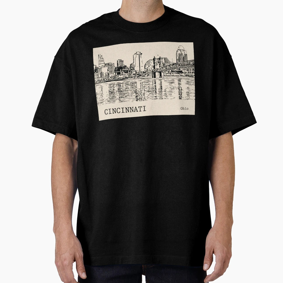 Cincinnati Ohio T-Shirt - Fun Novelty Design Unisex - T-Shirt, Sweatshirt, Hoodie