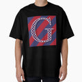 Letter G Americana Old Glory Red And T-Shirt - Custom Art Print Unisex - T-Shirt, Sweatshirt, Hoodie