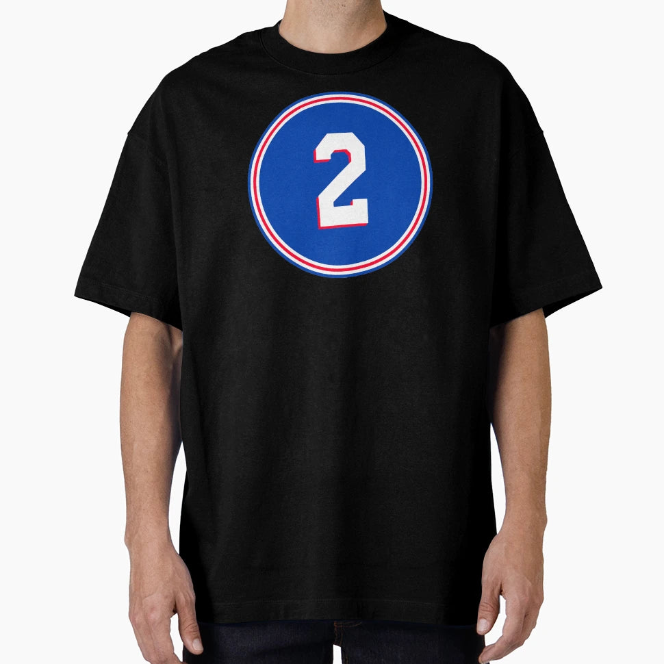 Moses Malone Number 2 Jersey T-Shirt - Novelty Apparel Men Women - T-Shirt, Sweatshirt, Hoodie