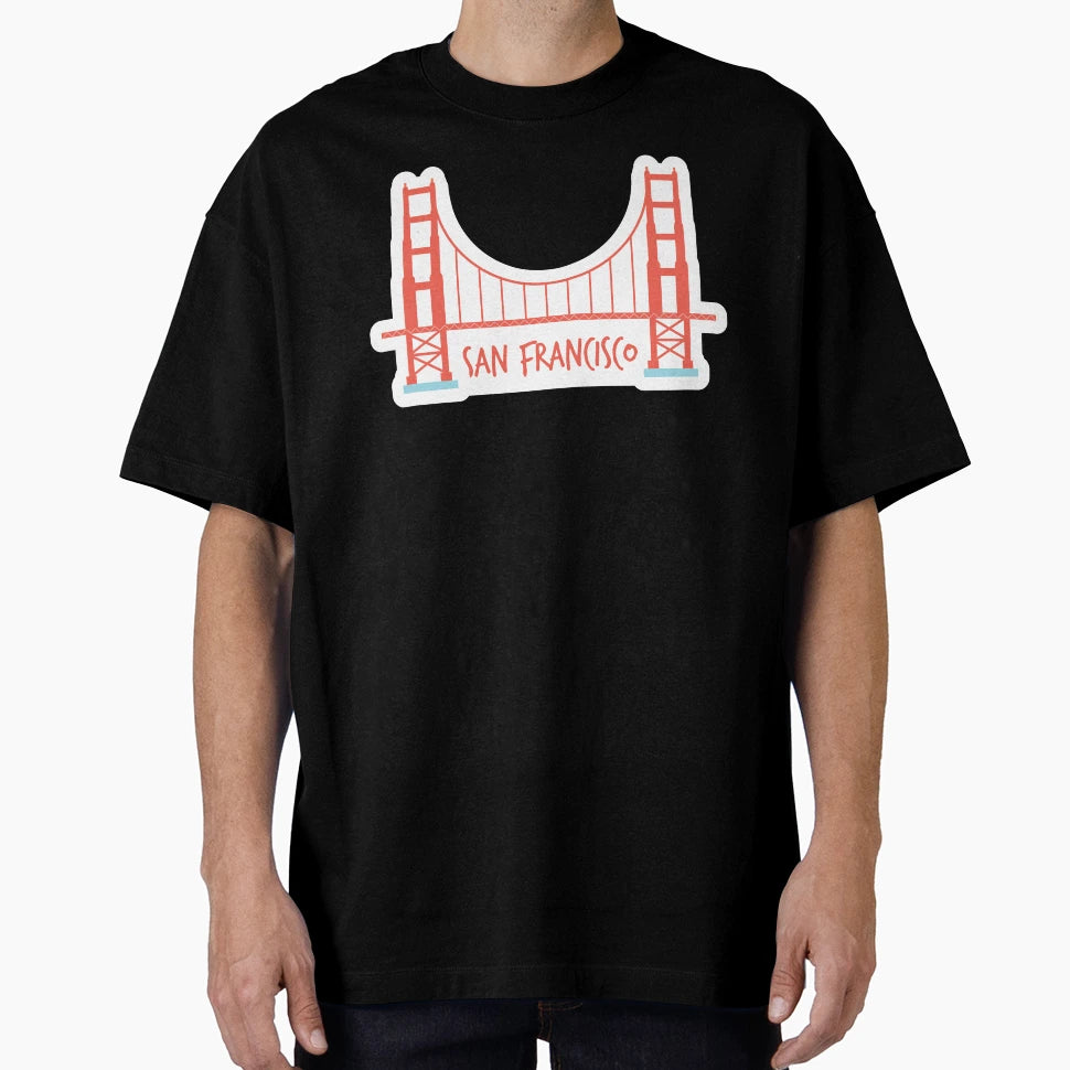 San Francisco Golden Gate Bridge T-Shirt - Unique Graphic Unisex - T-Shirt, Sweatshirt, Hoodie
