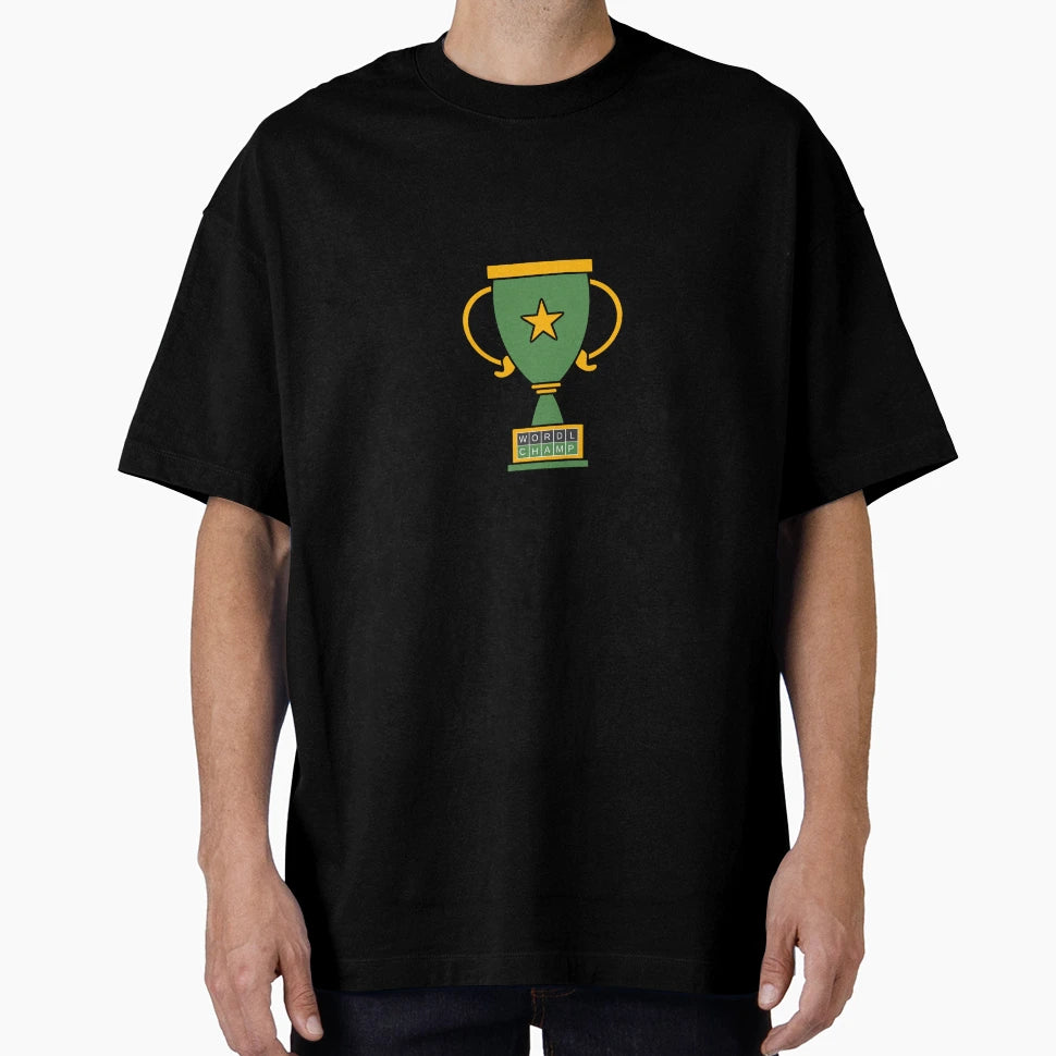 Wordle Champ Trophy T-Shirt - Unique Graphic Men Women - T-Shirt, Sweatshirt, Hoodie