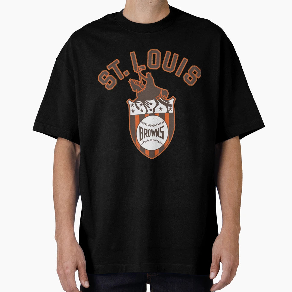 St Louis Browns Distressed T-Shirt - Minimalist Print for Adults - T-Shirt, Sweatshirt, Hoodie