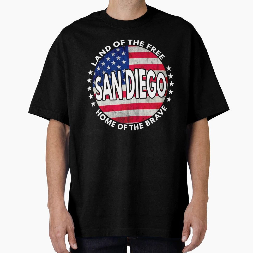 San Diego Stars And Stripes T-Shirt - Graphic Print for Adults - T-Shirt, Sweatshirt, Hoodie