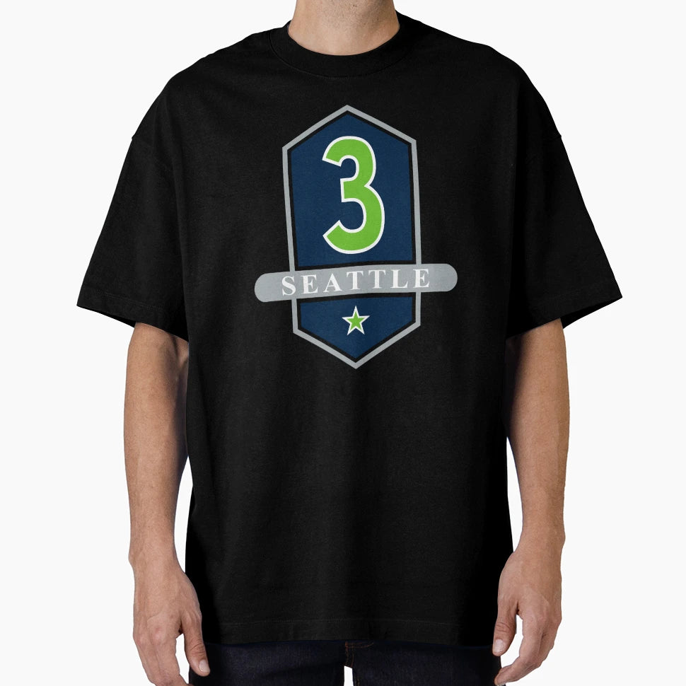 Seattle 3 Emblem T-Shirt - Unique Graphic Unisex - T-Shirt, Sweatshirt, Hoodie