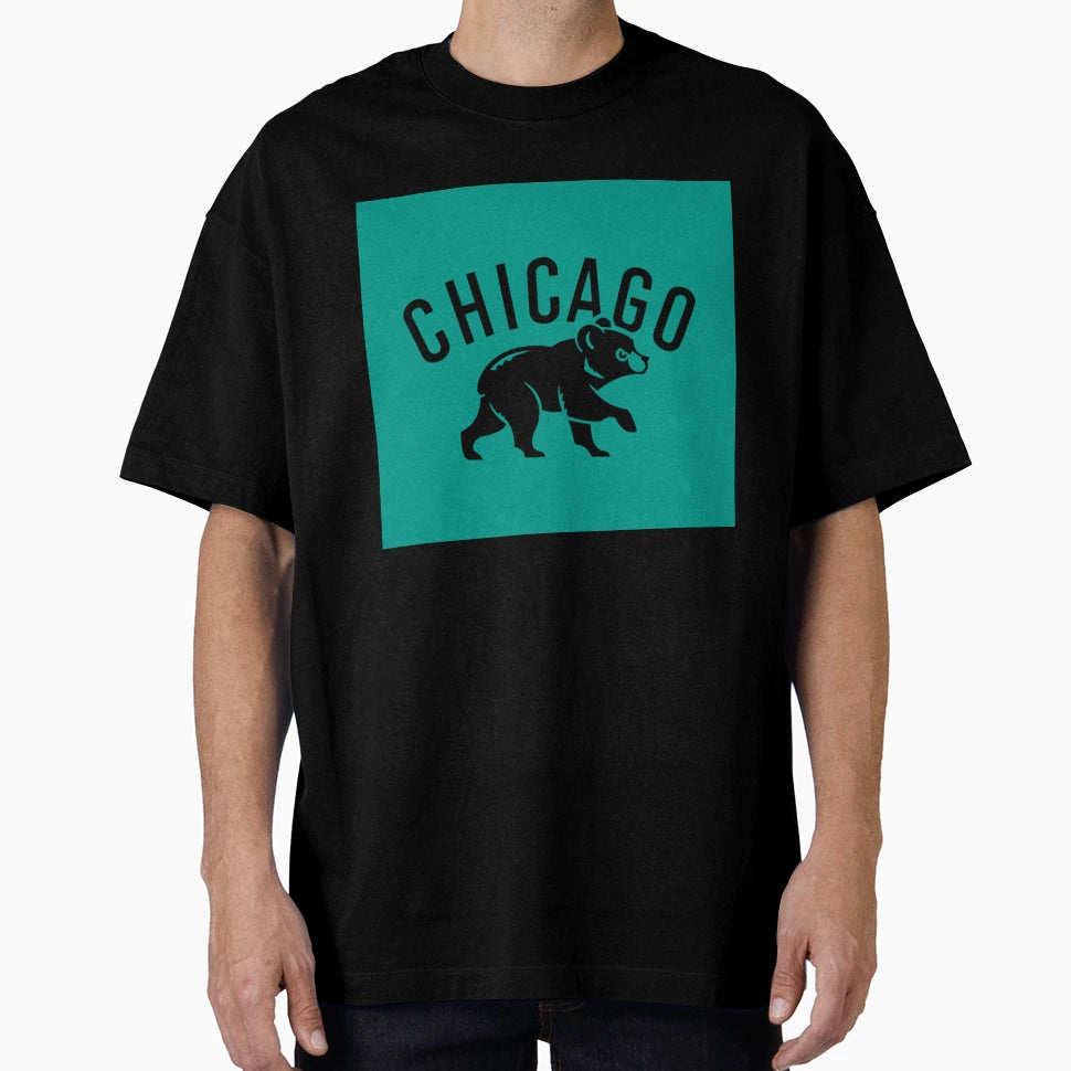 Chicago Black Bear T-Shirt - Minimalist Print Men Women - T-Shirt, Sweatshirt, Hoodie