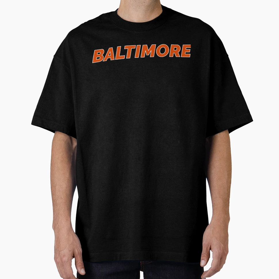 Baltimore Orange White T-Shirt - Aesthetic Graphic Men Women - T-Shirt, Sweatshirt, Hoodie