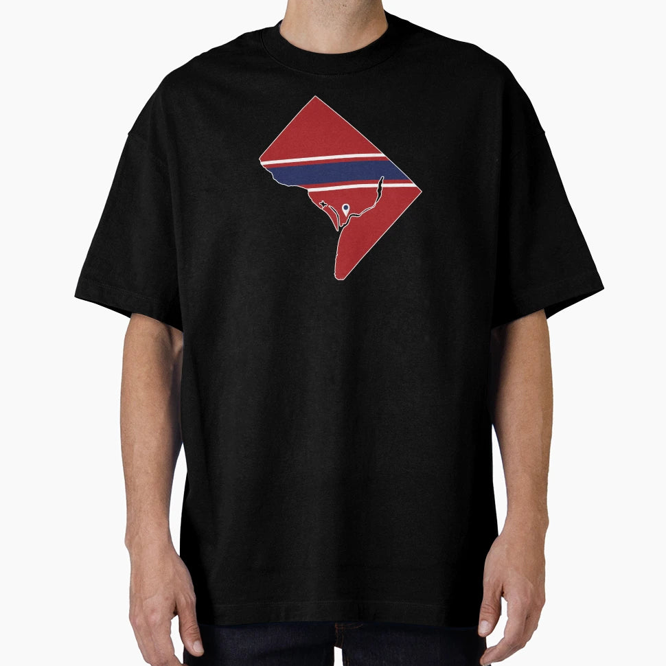Washington D C Baseball T-Shirt - Custom Art Print Men Women - T-Shirt, Sweatshirt, Hoodie