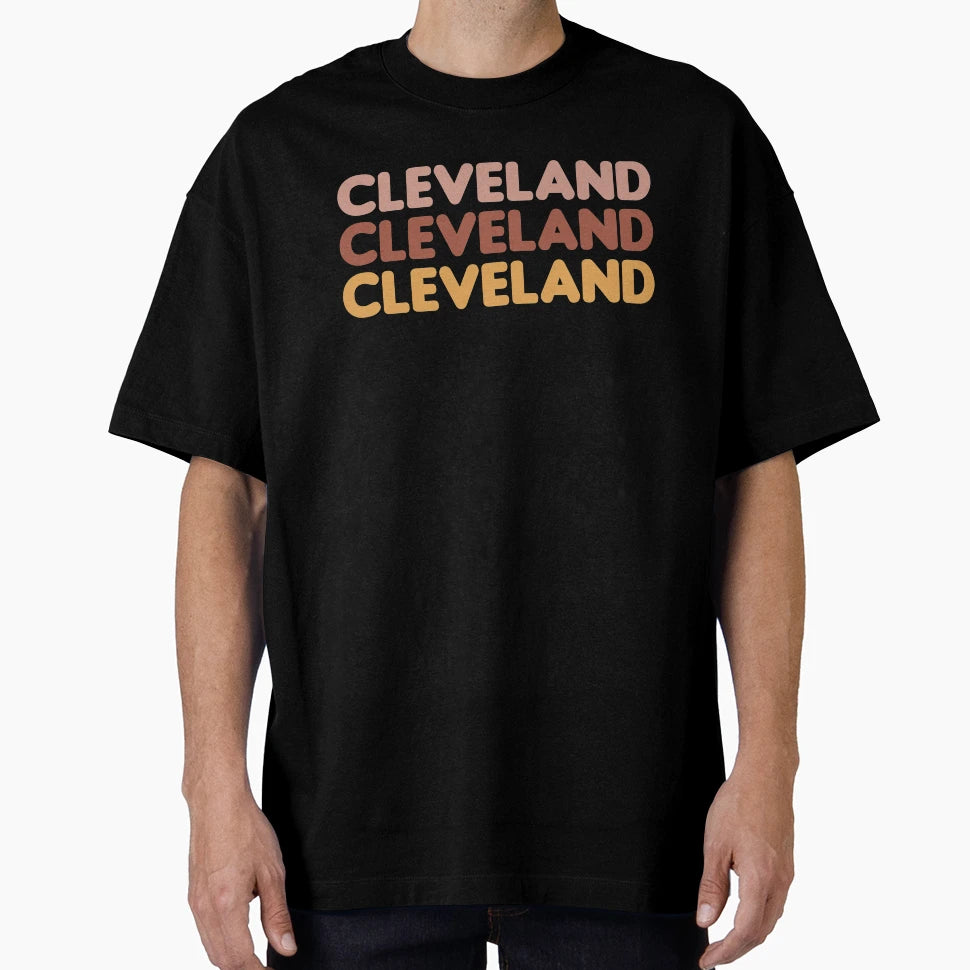 Cleveland Ohio Neutrals Blush Rust T-Shirt - Fun Novelty Design Unisex - T-Shirt, Sweatshirt, Hoodie