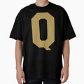 Alphabet Gold Q Sports Letter Q T-Shirt - Trendy Graphic Men Women - T-Shirt, Sweatshirt, Hoodie