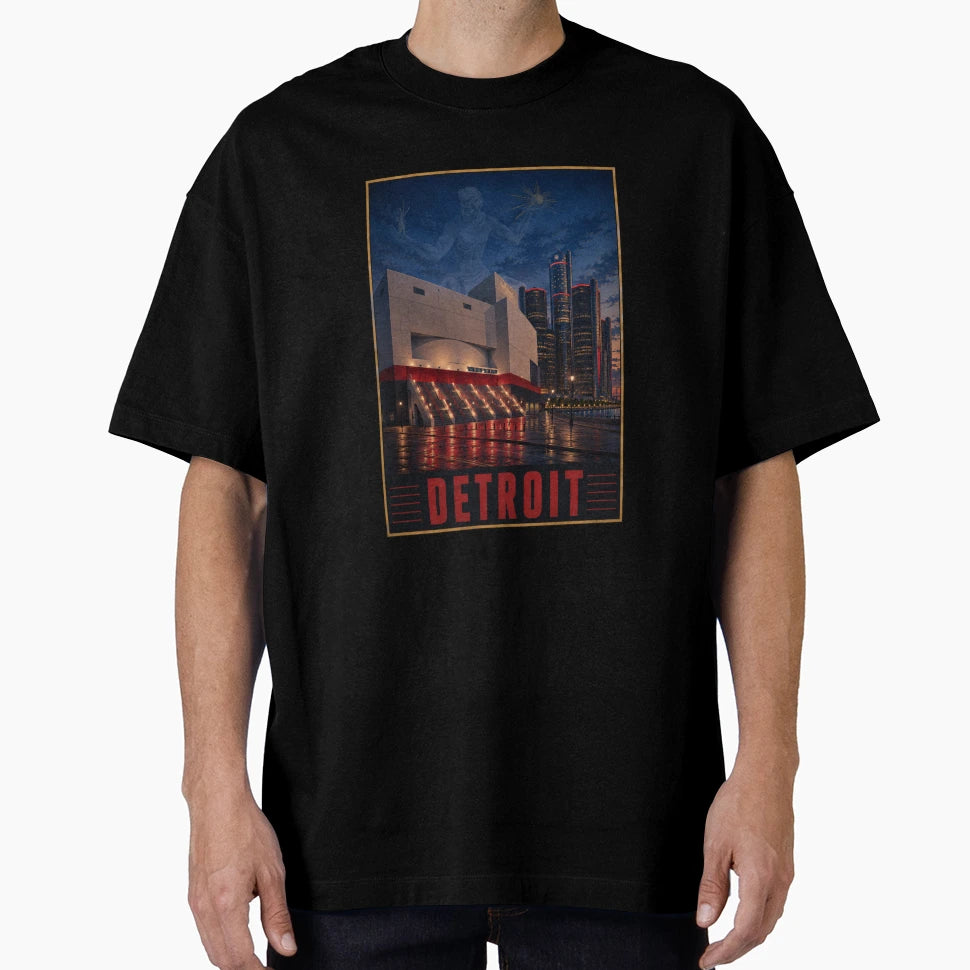 Detroit Hockey Mecca T-Shirt - Trendy Graphic Men Women - T-Shirt, Sweatshirt, Hoodie