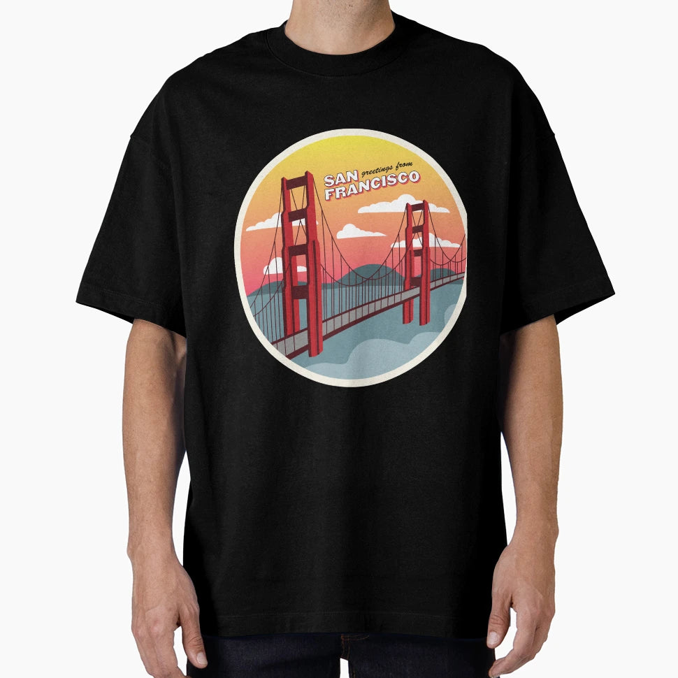 Greetings From San Francisco T-Shirt - Novelty Apparel Unisex - T-Shirt, Sweatshirt, Hoodie