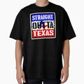 Straight Outta Texas Us Lone Star State T-Shirt - Custom Art Print Unisex - T-Shirt, Sweatshirt, Hoodie
