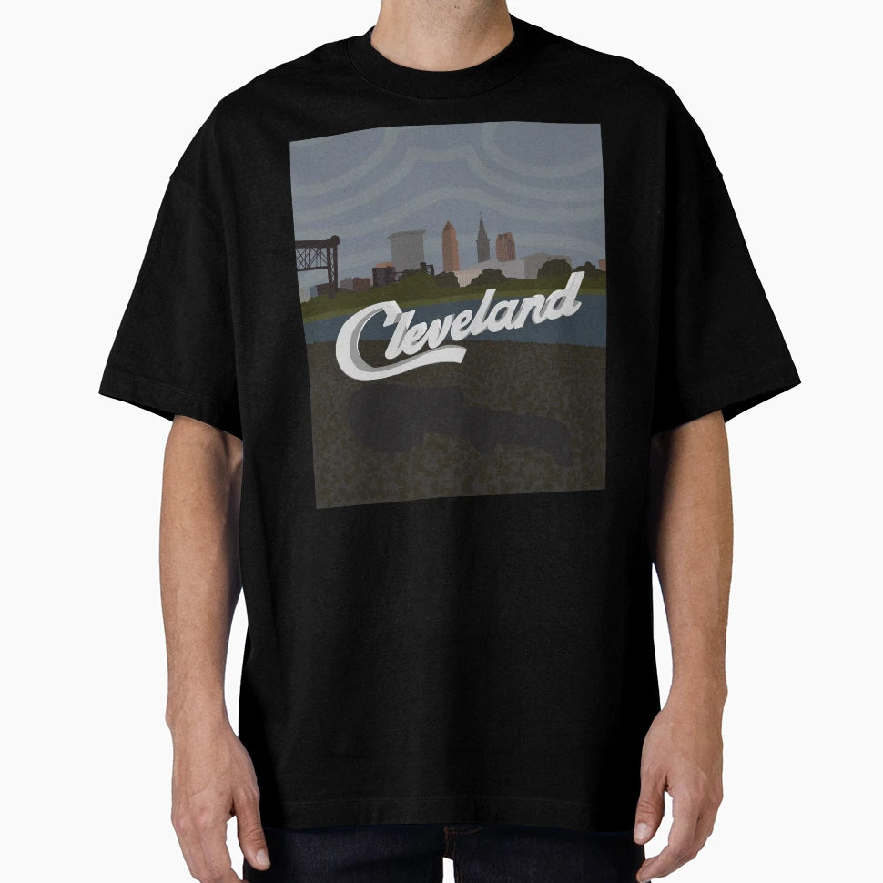 Cle Skyline T-Shirt - Custom Art Print Men Women - T-Shirt, Sweatshirt, Hoodie