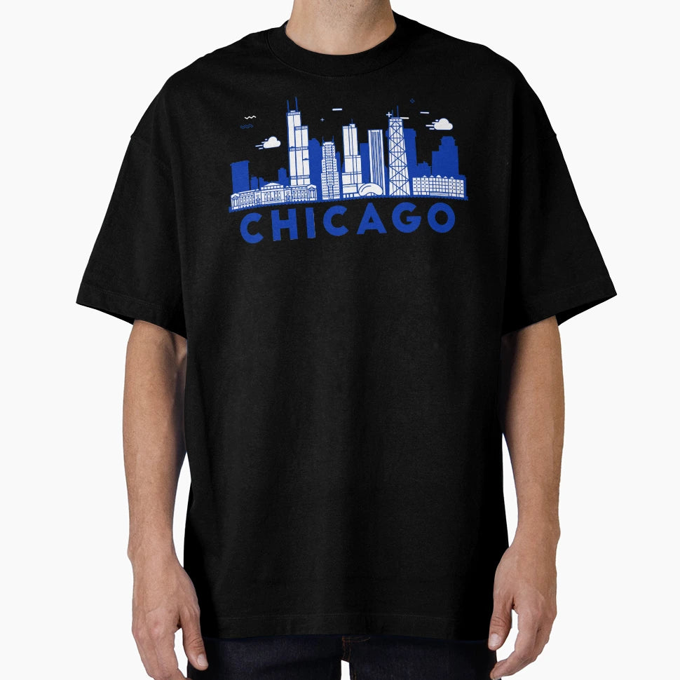 Chicago T-Shirt - Custom Art Print Men Women - T-Shirt, Sweatshirt, Hoodie