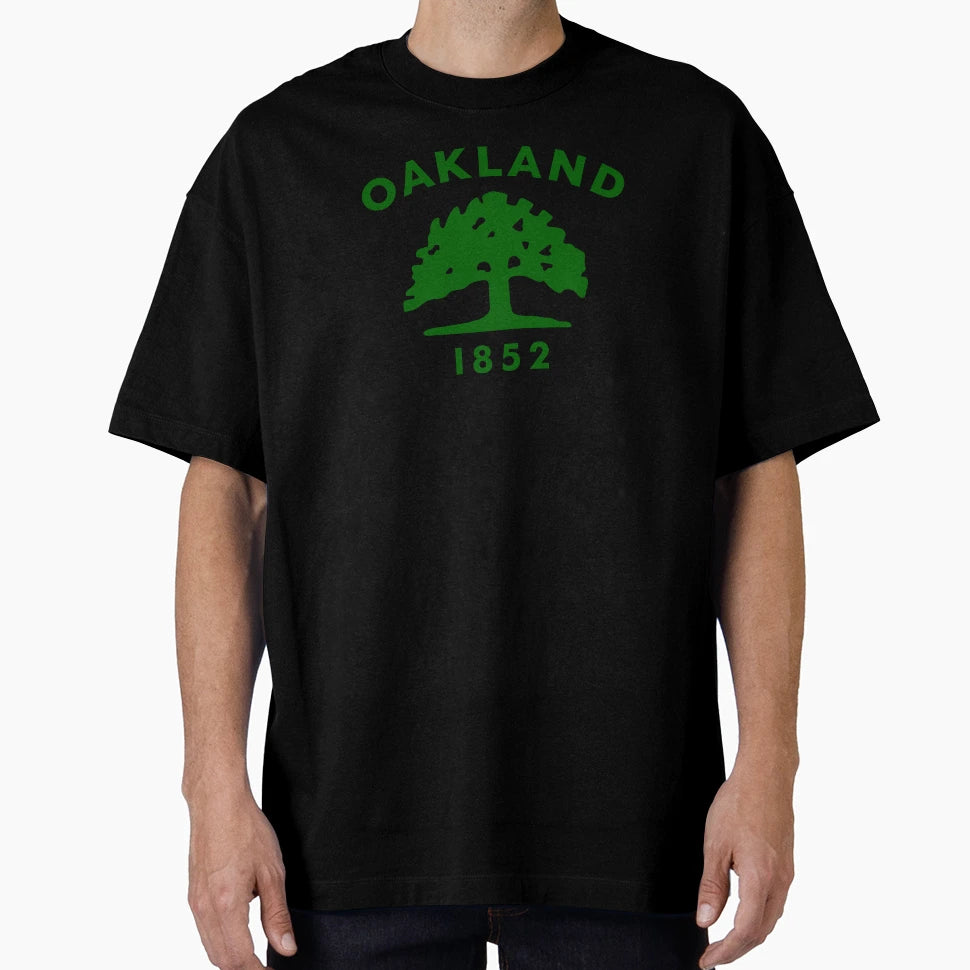 Oakland Flag City Oakland California T-Shirt - Custom Art Print Unisex - T-Shirt, Sweatshirt, Hoodie