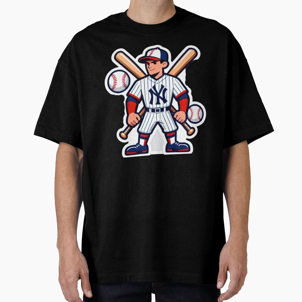 Ny Baseball T-Shirt - Trendy Graphic for Adults - T-Shirt, Sweatshirt, Hoodie