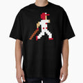 Cincinnati Pixel Baseball Player T-Shirt - Trendy Graphic Men Women - T-Shirt, Sweatshirt, Hoodie