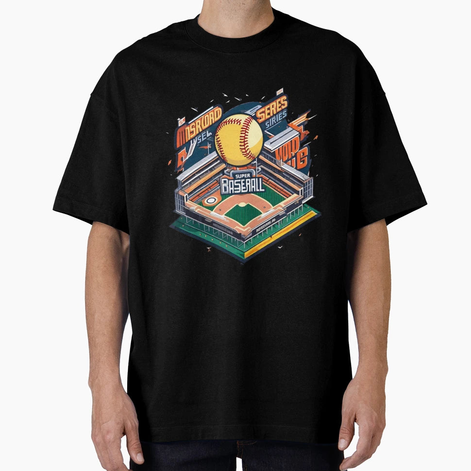 Baseball Stadium T-Shirt - Minimalist Print Unisex - T-Shirt, Sweatshirt, Hoodie