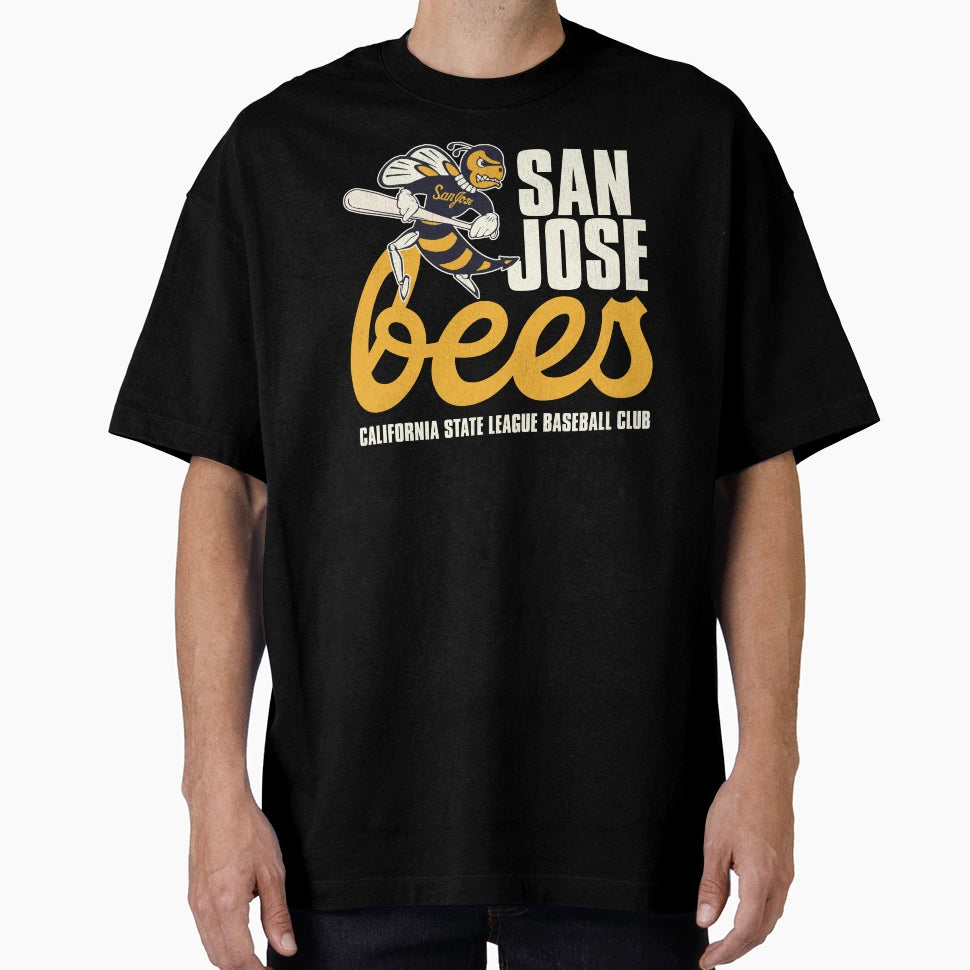 San Jose Bees Baseball T-Shirt - Fun Novelty Design Men Women - T-Shirt, Sweatshirt, Hoodie