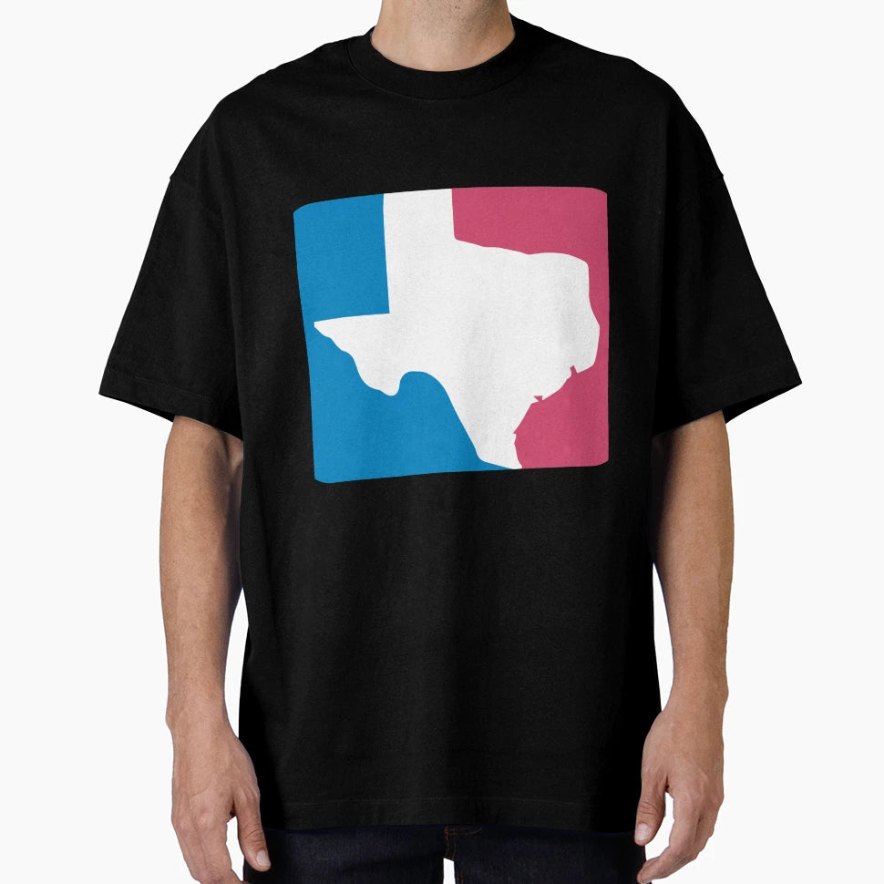 Texas Basketball Logo Blue And Red T-Shirt - Novelty Apparel for Adults - T-Shirt, Sweatshirt, Hoodie