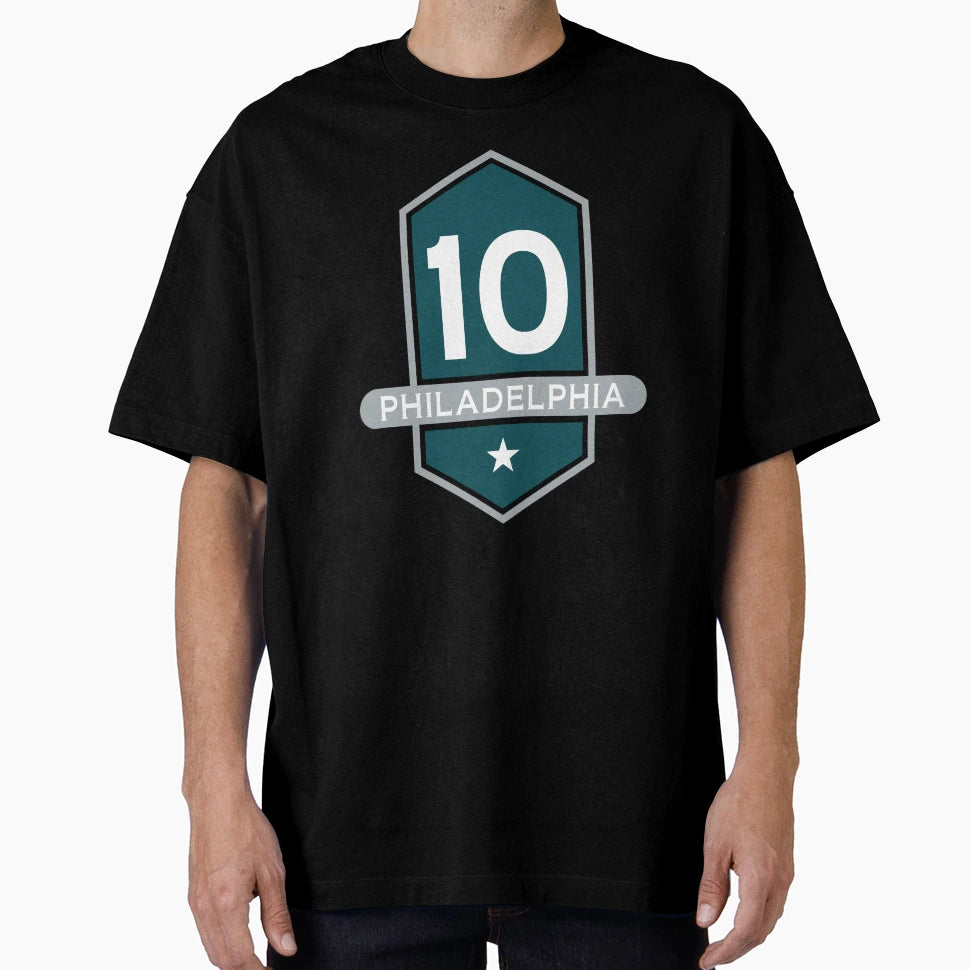 Philadelphia 10 Emblem T-Shirt - Minimalist Print Men Women - T-Shirt, Sweatshirt, Hoodie