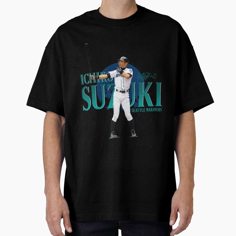 Ichiro Suzuki T-Shirt - Minimalist Print Men Women - T-Shirt, Sweatshirt, Hoodie