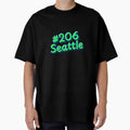 Seattle 206 T-Shirt - Fun Novelty Design Unisex - T-Shirt, Sweatshirt, Hoodie