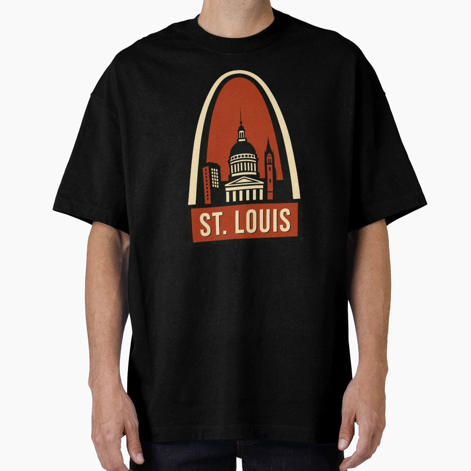 St Louis Travel T-Shirt - Fun Novelty Design Men Women - T-Shirt, Sweatshirt, Hoodie