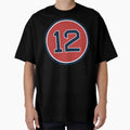 Brock Holt 12 Jersey Number T-Shirt - Fun Novelty Design for Adults - T-Shirt, Sweatshirt, Hoodie