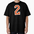 Sports Number 2 Jersey Two Orange T-Shirt - Trendy Graphic Unisex - T-Shirt, Sweatshirt, Hoodie