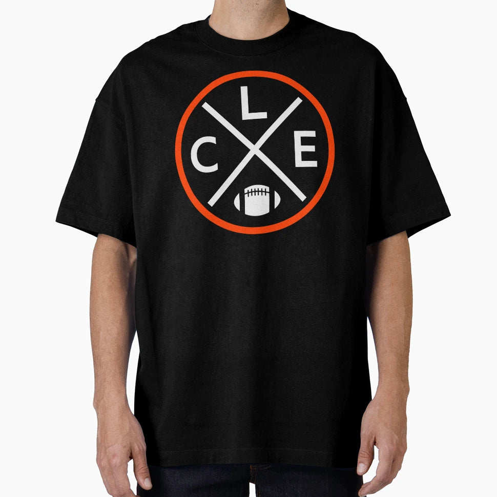 Cleveland Football Emblem Cle T-Shirt - Novelty Apparel Men Women - T-Shirt, Sweatshirt, Hoodie