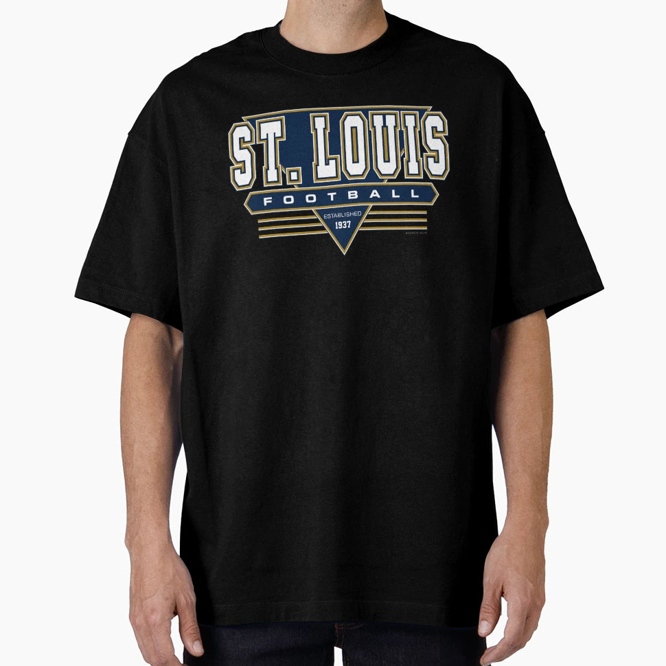 St Louis Los Angeles Football Rams T-Shirt - Aesthetic Graphic for Adults - T-Shirt, Sweatshirt, Hoodie
