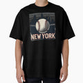 New York Baseball Cityscape T-Shirt - Aesthetic Graphic for Adults - T-Shirt, Sweatshirt, Hoodie