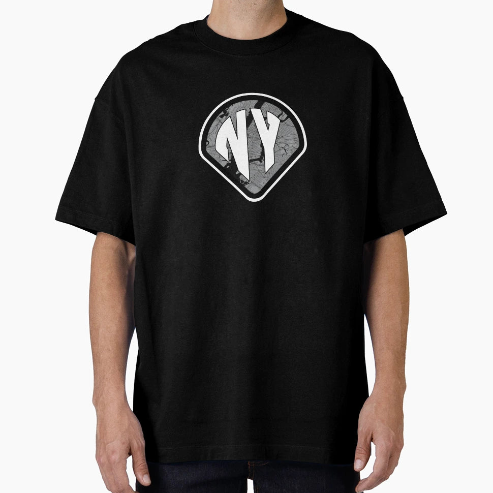 New York Baseball Diamond Nyc City Map T-Shirt - Trendy Graphic Unisex - T-Shirt, Sweatshirt, Hoodie