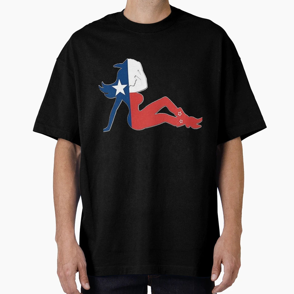Texas Flag Cowgirl T-Shirt - Novelty Apparel Unisex - T-Shirt, Sweatshirt, Hoodie