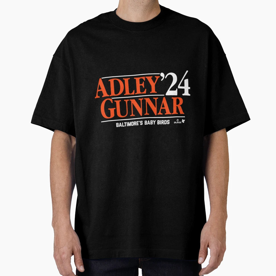 Adley Gunnar 24 Baltimore Baseball T-Shirt - Unique Graphic for Adults - T-Shirt, Sweatshirt, Hoodie