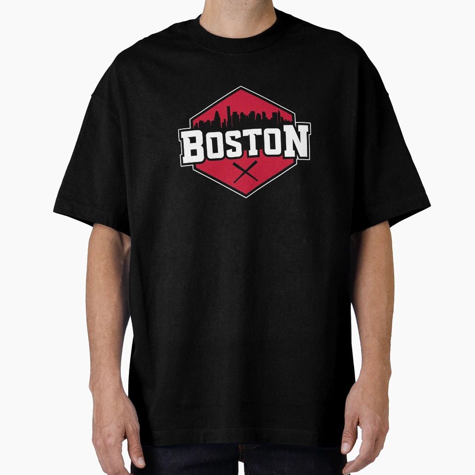 Boston Baseball Modern City T-Shirt - Casual Everyday Wear Men Women - T-Shirt, Sweatshirt, Hoodie