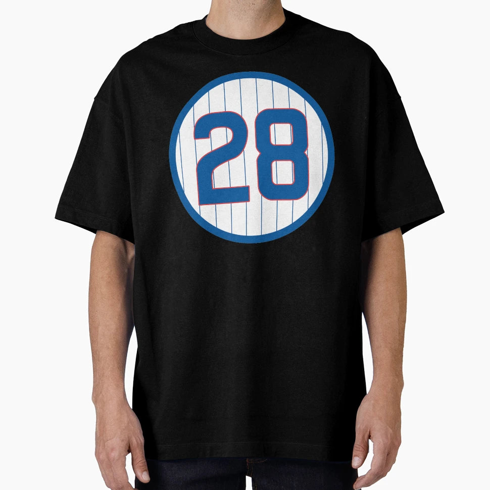 Kyle Hendricks 28 Jersey Number T-Shirt - Fun Novelty Design for Adults - T-Shirt, Sweatshirt, Hoodie
