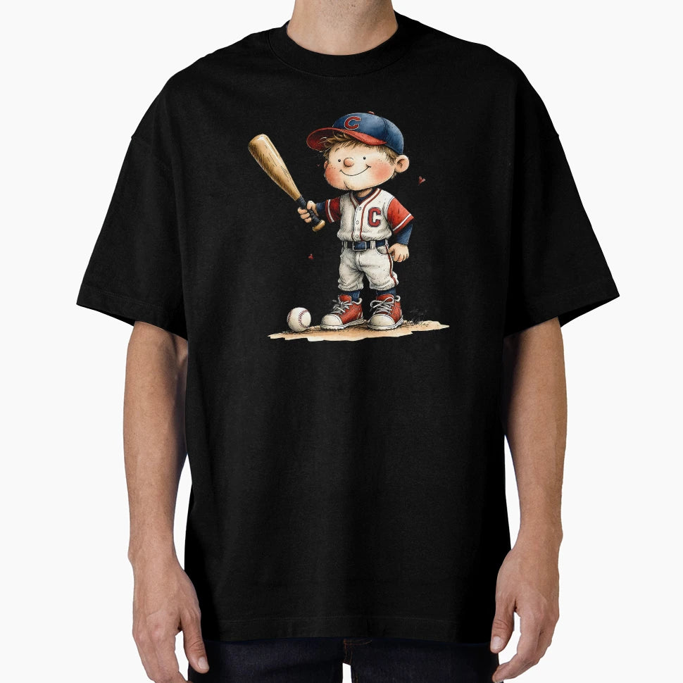 Little Baseball Ready To Hit T-Shirt - Aesthetic Graphic Men Women - T-Shirt, Sweatshirt, Hoodie