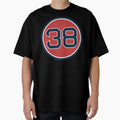 Curt Schilling 38 Jersey Number T-Shirt - Graphic Print for Adults - T-Shirt, Sweatshirt, Hoodie